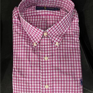 Ralph Lauren NEW NWT Large Men's Pink Checkered Shirt